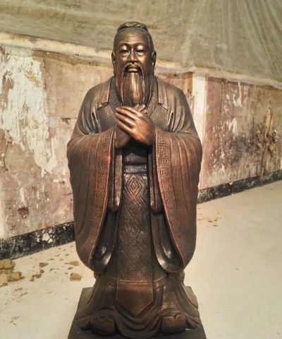 校园铸铜孔子名人玻璃钢博鱼网页版