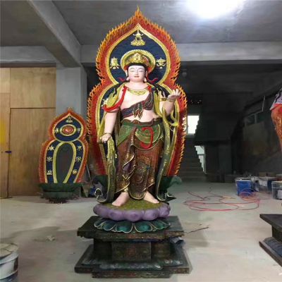 寺庙玻璃钢彩绘神佛三圣博鱼网页版