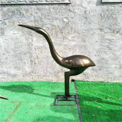 铜雕户外园林抽象动物景观火烈鸟博鱼网页版