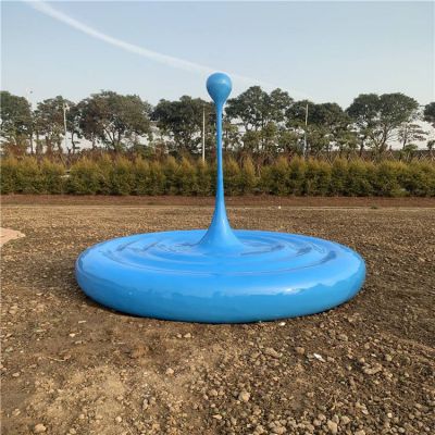 玻璃钢喷漆创意水滴户外园林景观博鱼网页版