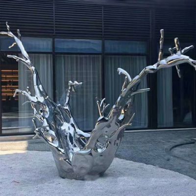 不锈钢镜面园林抽象海浪浪花博鱼网页版