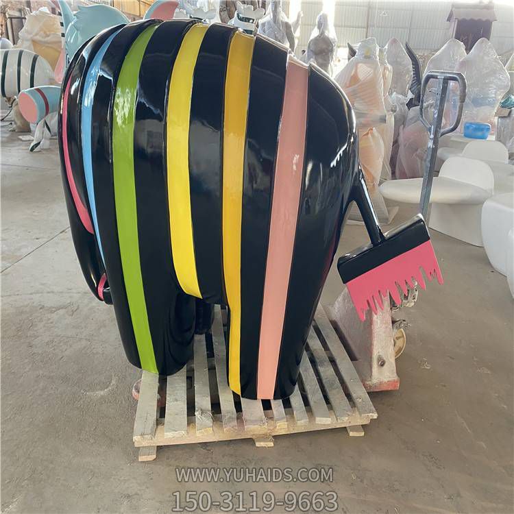 户外园林景观抽象大象玻璃钢卡通摆件博鱼网页版