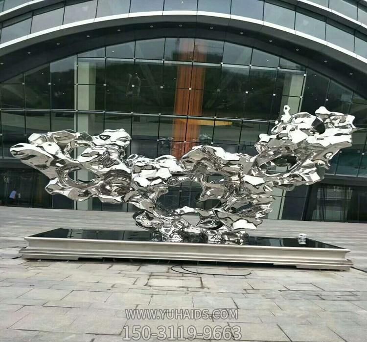 企业创意不锈钢镜面镂空个性太湖石博鱼网页版