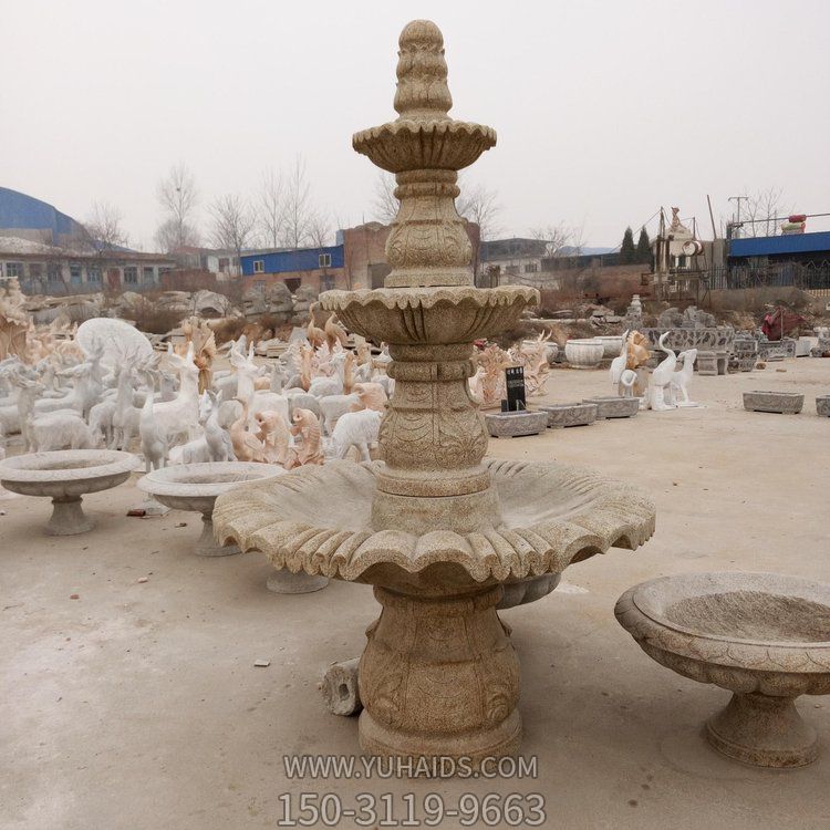 别墅欧式中式小型大理石喷泉风水珠景观博鱼网页版 