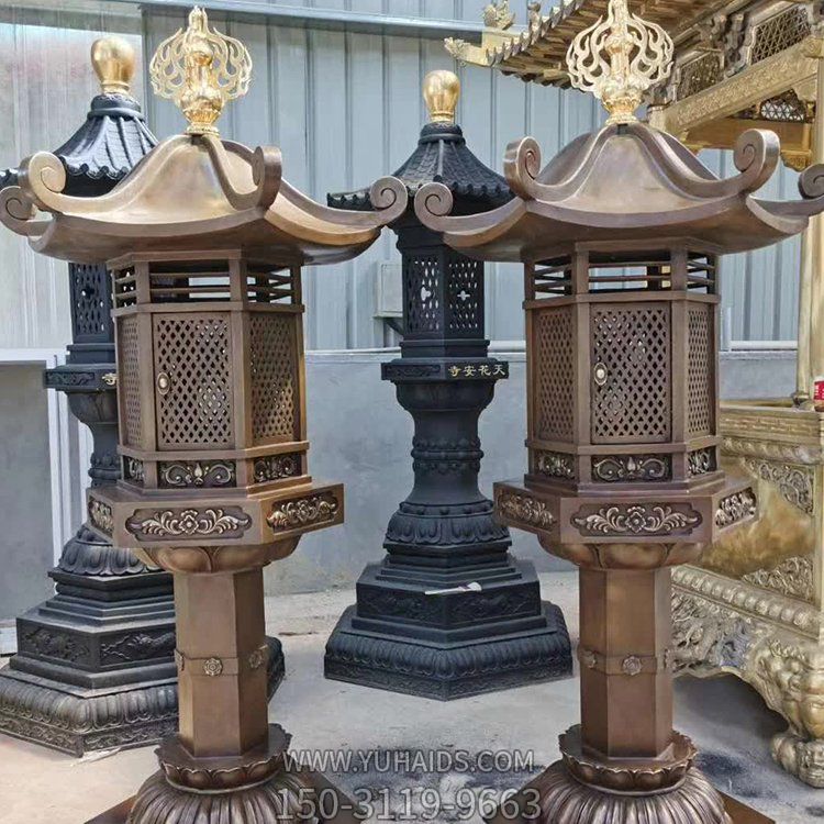 铜雕镂空园林别墅照明灯博鱼网页版