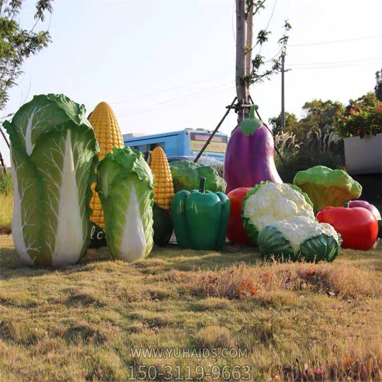 玻璃钢彩绘仿真植物户外园林景观水果蔬菜博鱼网页版