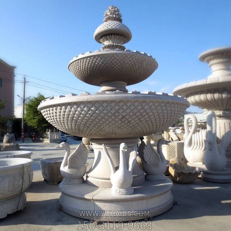大理石石雕户外园林大型园林景观摆件喷泉水景摆件博鱼网页版