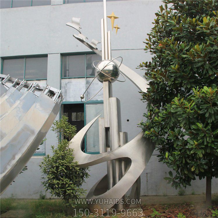 酒店不锈钢创意镂空地标性博鱼网页版设计定制