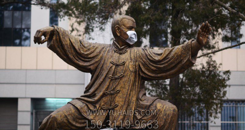 小区广场打拳人物玻璃钢仿铜雕博鱼网页版