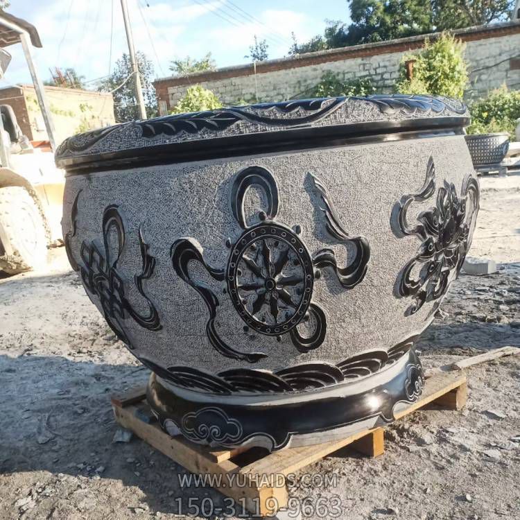 仿古做旧青石石雕户外庭院大型养鱼种花鱼缸博鱼网页版