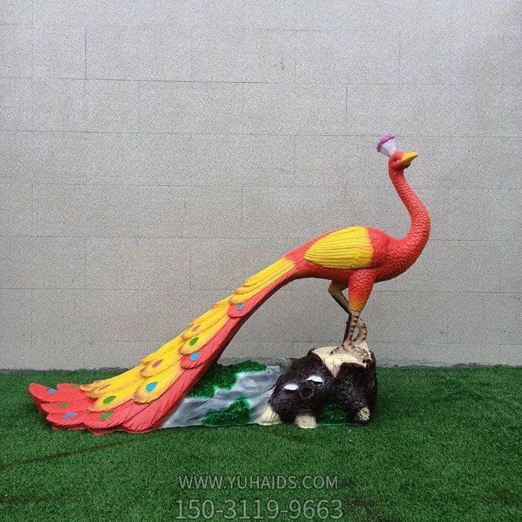 玻璃钢彩绘孔雀博鱼网页版