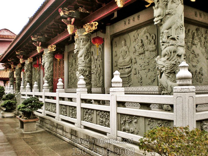 寺院景区文物花岗岩石柱栏杆博鱼网页版