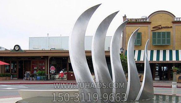 庭院厂房创意抽象不锈钢翅膀博鱼网页版