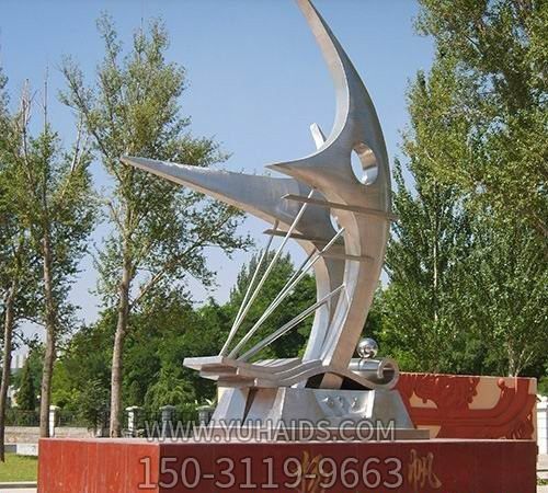 户外广场大型抽象艺术不锈钢帆博鱼网页版