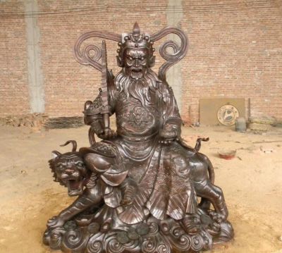 武财神赵公明铜雕寺庙财神博鱼网页版