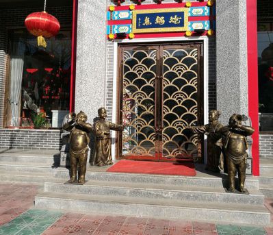 吹唢呐酒店婚庆门口景观铜雕摆件吹奏博鱼网页版
