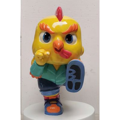 游乐园摆放玻璃钢生肖卡通公仔博鱼网页版摆件