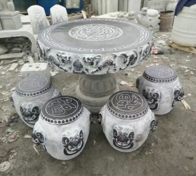  青石桌子 凳子   户外大理石椅子博鱼网页版