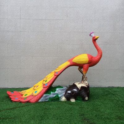 玻璃钢彩绘孔雀博鱼网页版