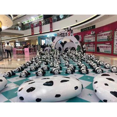 商场熊猫乐园玻璃钢卡通熊猫博鱼网页版