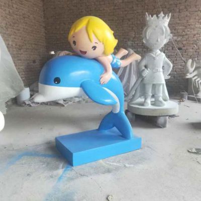 房地产玻璃钢卡通人物吉祥物博鱼网页版摆件 户外商场卡通公仔博鱼网页版