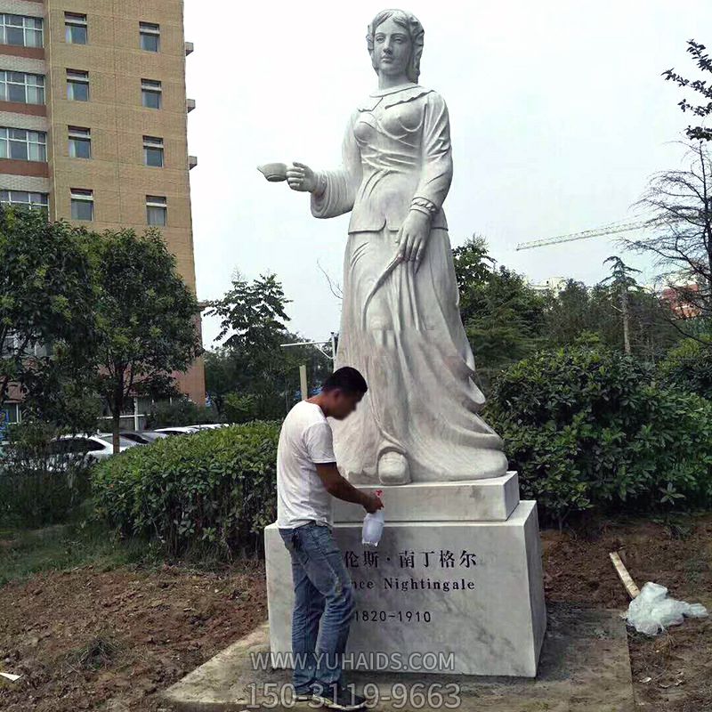 医院园林石雕提灯著名护理学姐南丁格尔博鱼网页版