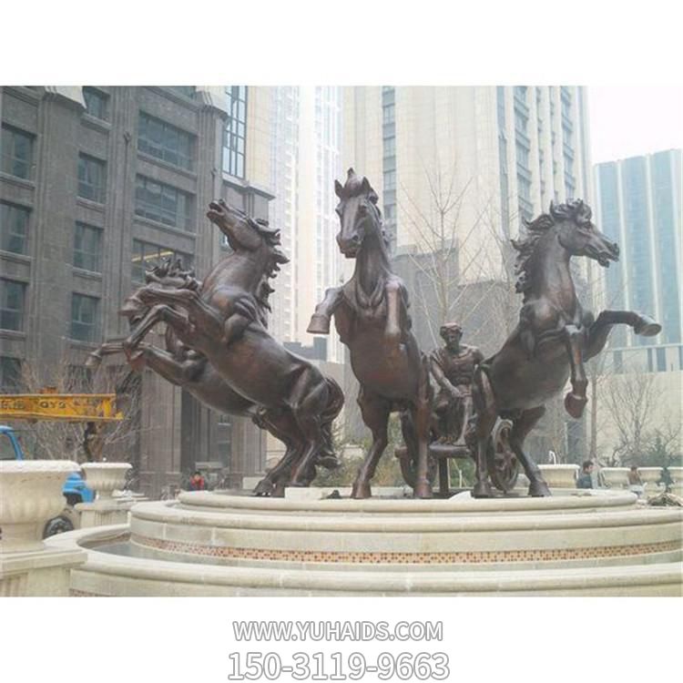 广场大型玻璃钢仿铜园林马儿博鱼网页版