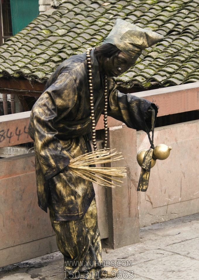 户外景区不锈钢仿铜济公博鱼网页版