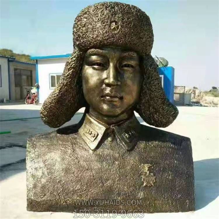 黄铜铸造劳动模范雷锋半身胸像学校博鱼网页版