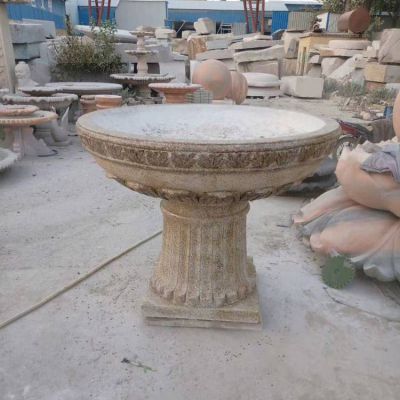 大理石石雕户外园林大型花盆博鱼网页版