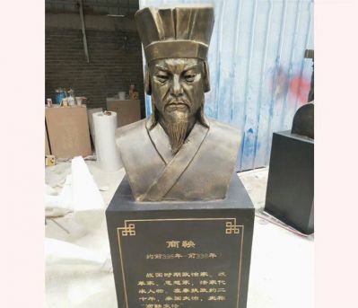 学院公园摆放历史政治家思想家商鞅胸像仿铜玻璃钢博鱼网页版