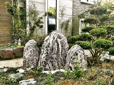 别墅庭院自然纹理景观石博鱼网页版