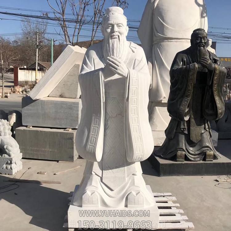 大理石石雕户外园林景观石雕孔子博鱼网页版