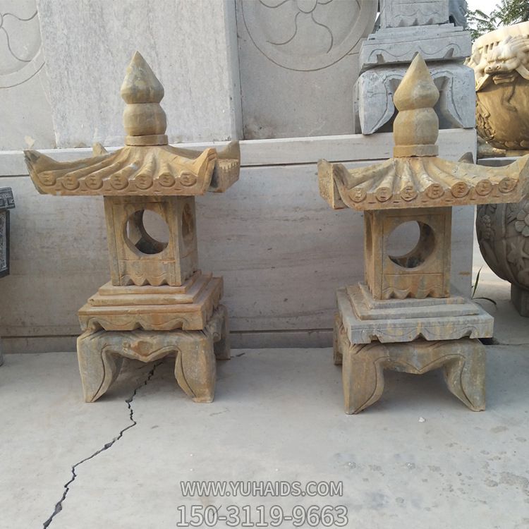 别墅庭院中式仿古低墩石灯笼博鱼网页版