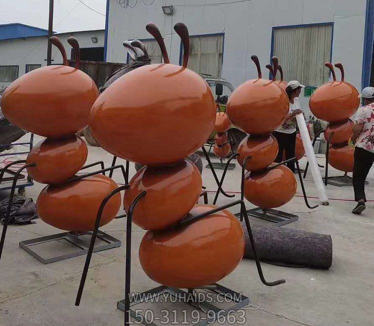 园林花园玻璃钢不锈钢几何抽象蚂蚁博鱼网页版