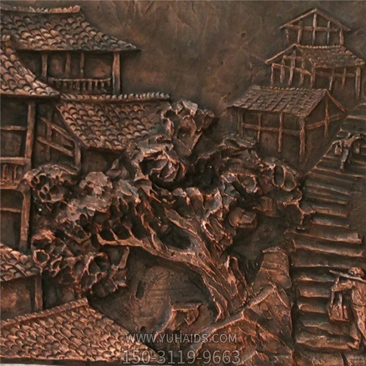 酒店室内装饰铸铜浮雕壁影背景墙博鱼网页版