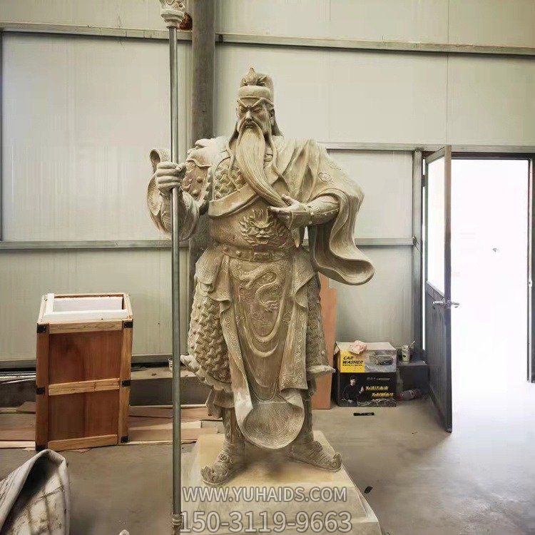 寺庙大型铜雕武财神博鱼网页版摆件