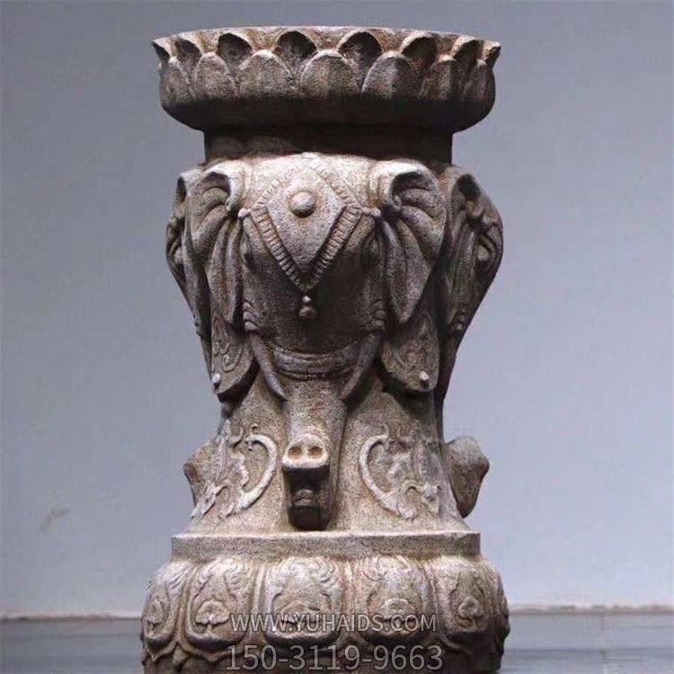 仿古做旧大理石石雕花架博鱼网页版