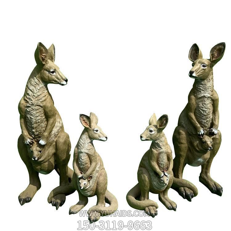 动物园玻璃钢仿真动物袋鼠博鱼网页版