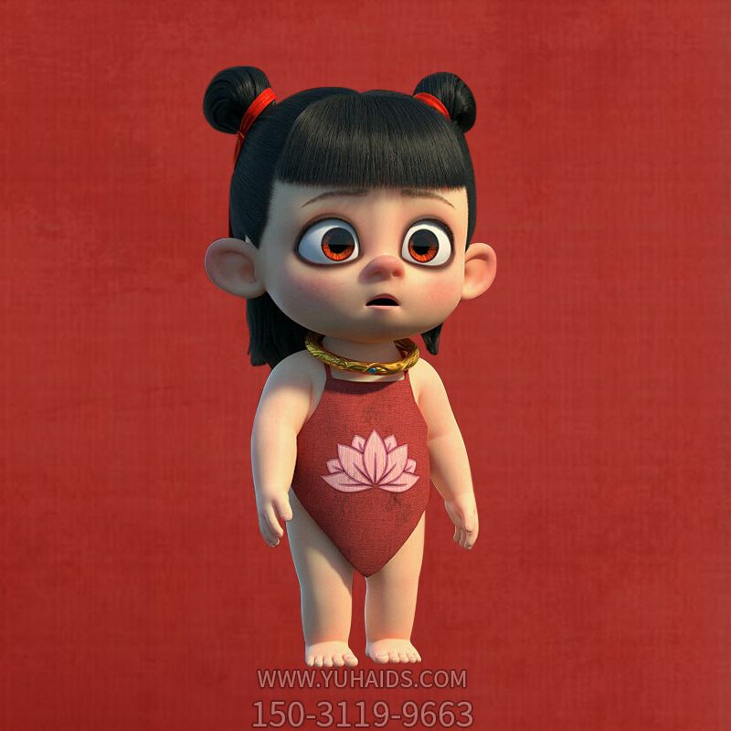 公园广场哪吒卡通玻璃钢仿真博鱼网页版