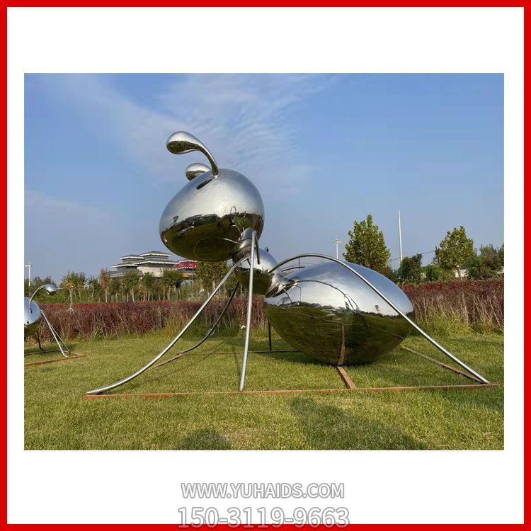 大型不锈钢镜面大型户外抽象蚂蚁博鱼网页版