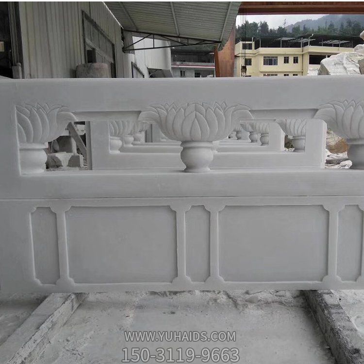 庭院池塘摆放石雕防护石栏杆博鱼网页版