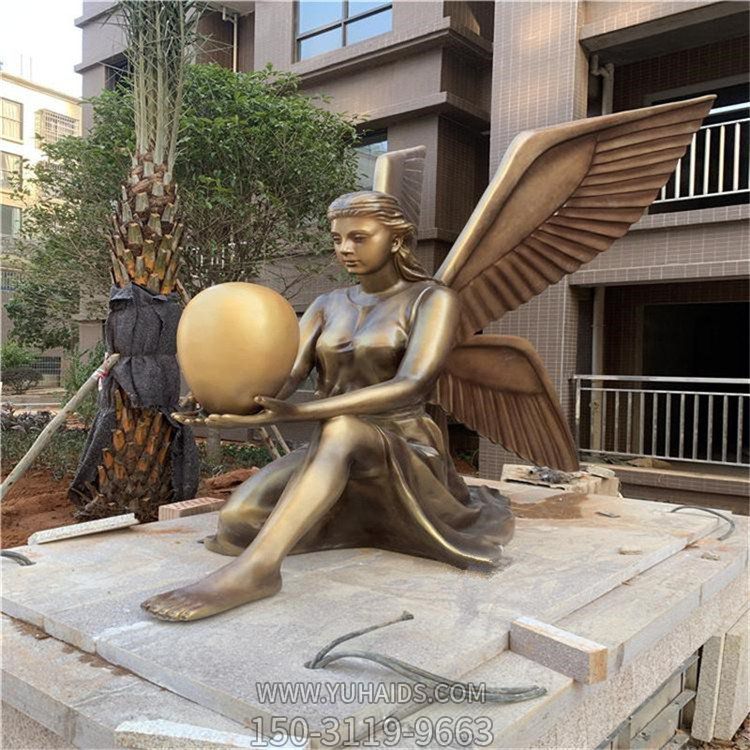 商业街广场玻璃钢仿铜户外景观人物博鱼网页版