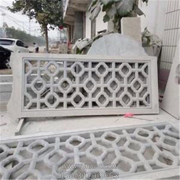 庭院大理石石雕镂空创意栏杆栏板博鱼网页版