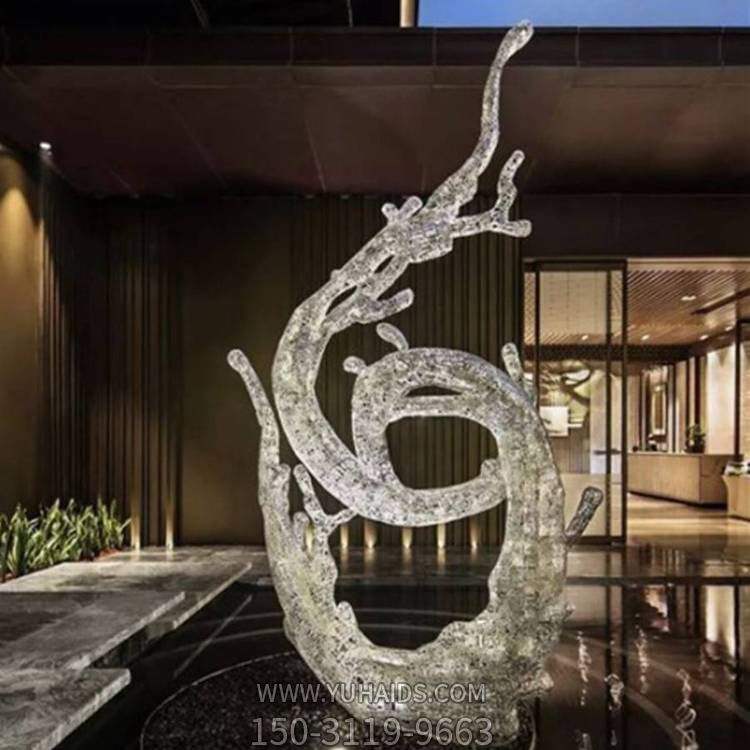 不锈钢广场抽象创意海浪浪花博鱼网页版