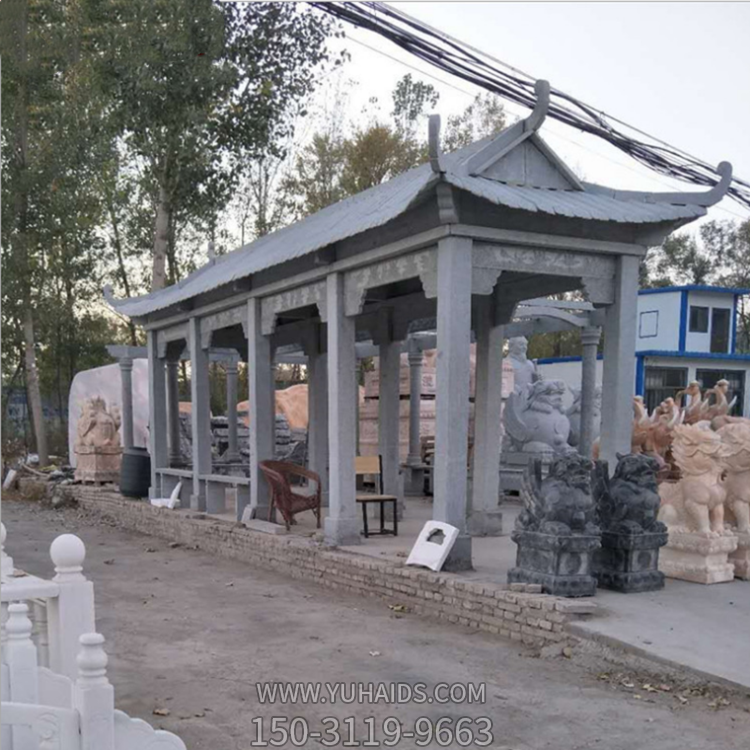 青石长廊，石雕亭子过道博鱼网页版