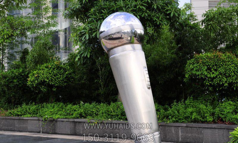 不锈钢创意户外仿真话筒博鱼网页版