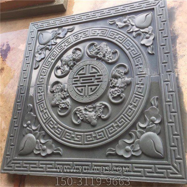 浮雕花纹园林庭院大理石石雕壁画博鱼网页版