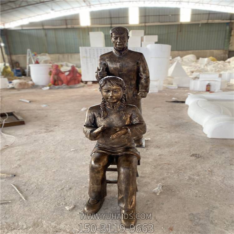 革命战士玻璃钢仿铜情景主题人物博鱼网页版