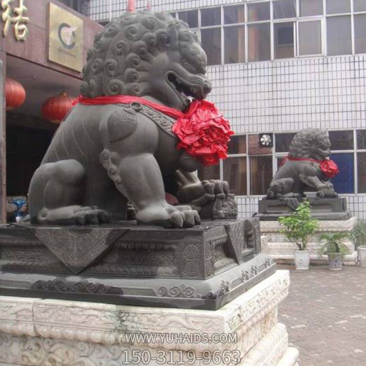 工厂企业大理石石雕镇宅招财狮子博鱼网页版